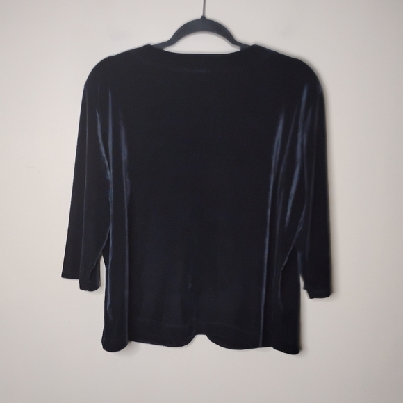 Y2K Velvet/Velour Shrug • Butterfly Hook • Cocktail Goth • Black • L - Picture 4 of 5